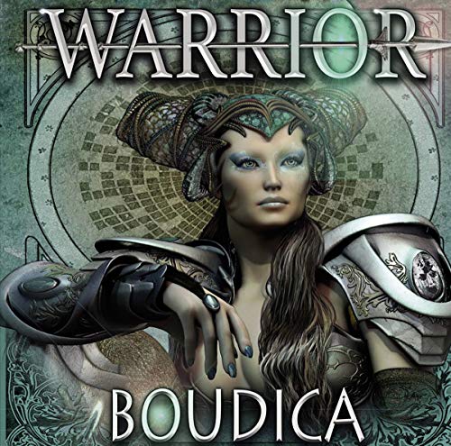 CD cover featuring a portrait of Boudica in ornate armor and headdress.