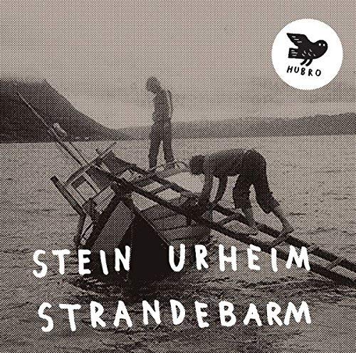 Black and white CD cover with figures near wreckage on a shore.