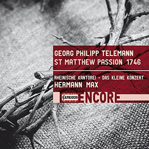 CD cover for Telemann’s St Matthew Passion 1746, with branches.