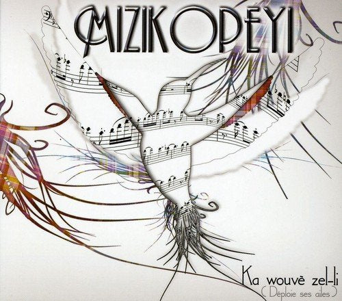 CD album cover with a dove and musical notes on a white background.