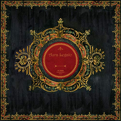 CD cover for “Aura Legato” by Af Ursin, ornate gold frame on black.