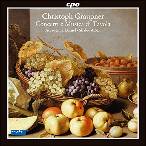 A CD cover featuring a still life painting of fruit and a wicker basket.