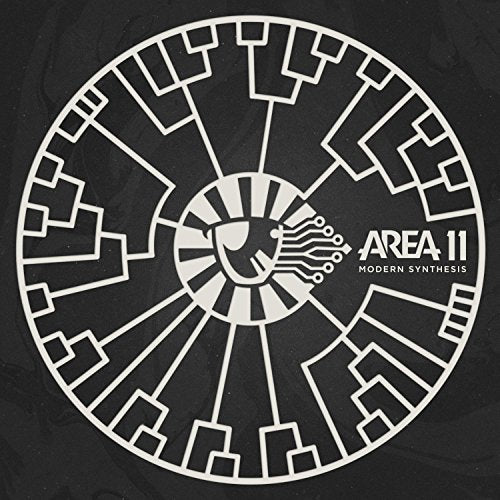 CD cover for Area 11’s “Modern Synthesis” with geometric, branching design.