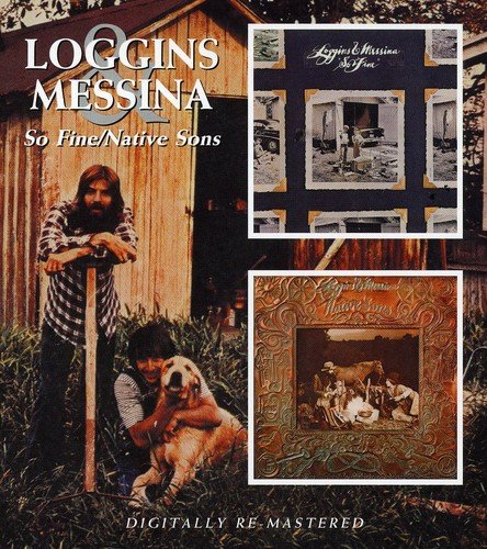 "CD cover featuring Loggins & Messina with inset images of album artwork."