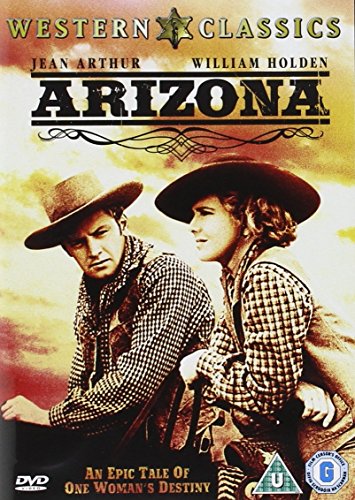 DVD cover for "Arizona" featuring man and woman in cowboy attire.