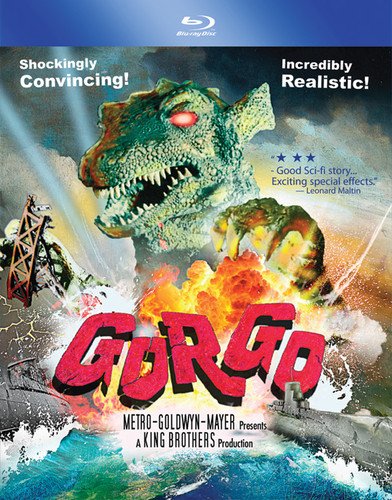 Gorgo" Blu-ray cover featuring a large, green sea monster attacking a ship.