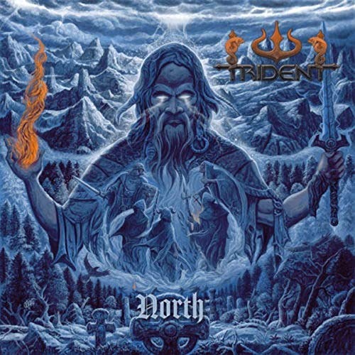 CD cover for Trident’s “North” depicts a bearded, spectral figure in a snowy landscape.