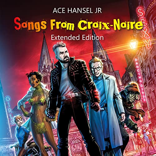 CD cover featuring Ace Hansel Jr. and characters in a city scene.