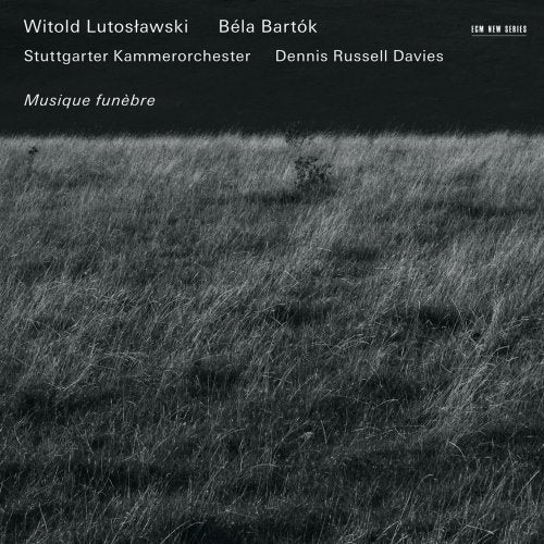 "Black and white field image with white text on dark background, album cover."