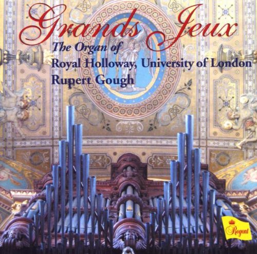 "CD cover featuring an ornate organ and decorative ceiling with text and logo."