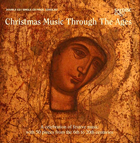 CD cover: “Christmas Music Through The Ages” featuring religious artwork.