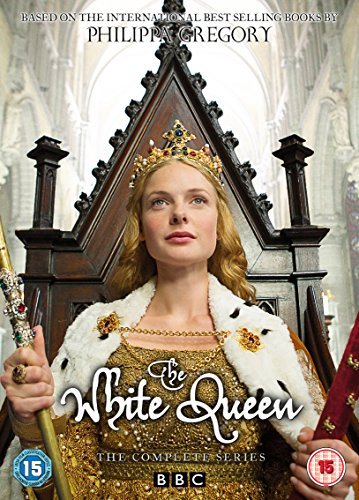 DVD cover for “The White Queen” featuring a woman with a crown.