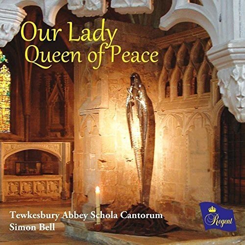 CD cover featuring a statue of Mary in a church with arches.