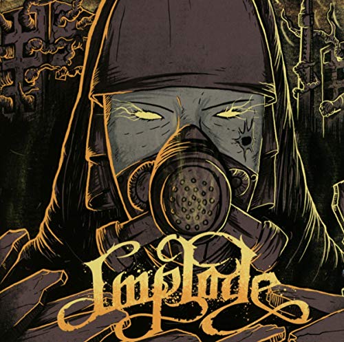 CD cover: hooded figure with gas mask, glowing eyes, and band logo.