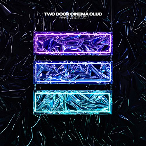 CD cover for Two Door Cinema Club’s “Gameshow” with neon rectangles.