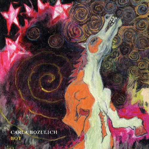 CD cover for Carla Bozulich’s “Boy” featuring abstract painted animal and swirls.