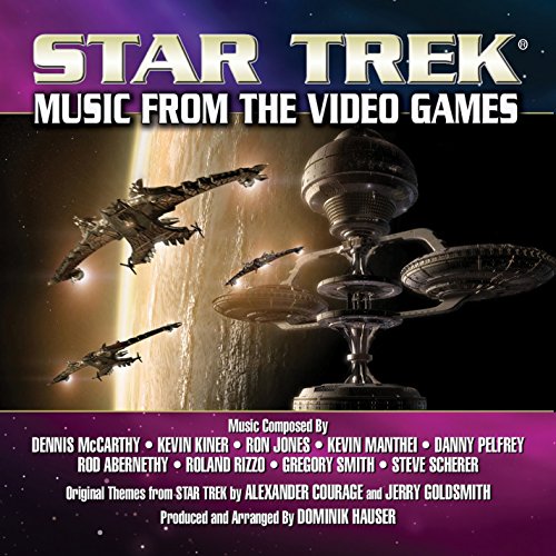 CD cover for “Star Trek: Music From The Video Games” with spaceships.