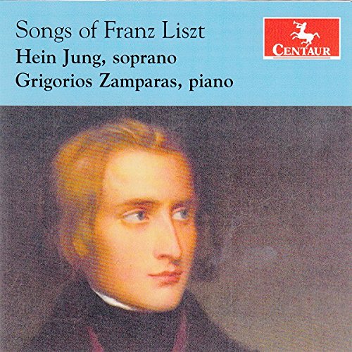 CD cover featuring a portrait of Franz Liszt with blue header and red logo.