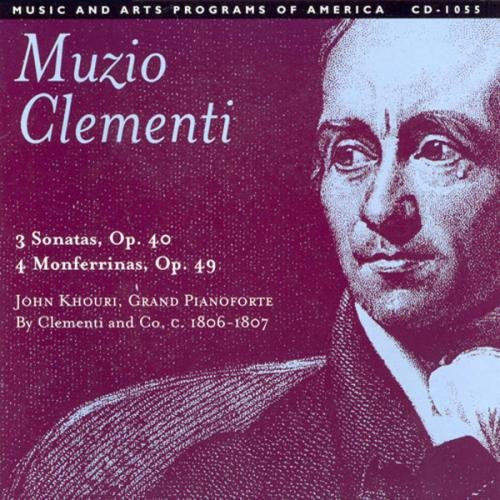 CD cover with Muzio Clementi portrait and musical composition details.