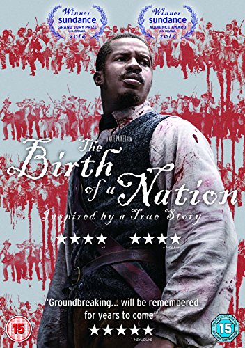 DVD cover featuring a man with a bloody shirt, red silhouettes in the background.