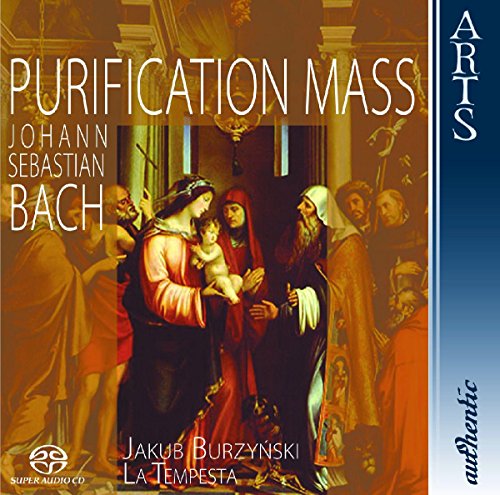 CD cover for Bach’s Purification Mass, featuring Renaissance painting detail.
