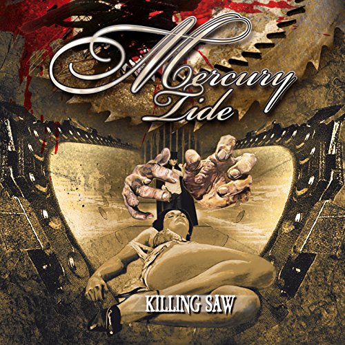 CD cover: bound figure under a clawed hand, saw blades, red splatter.