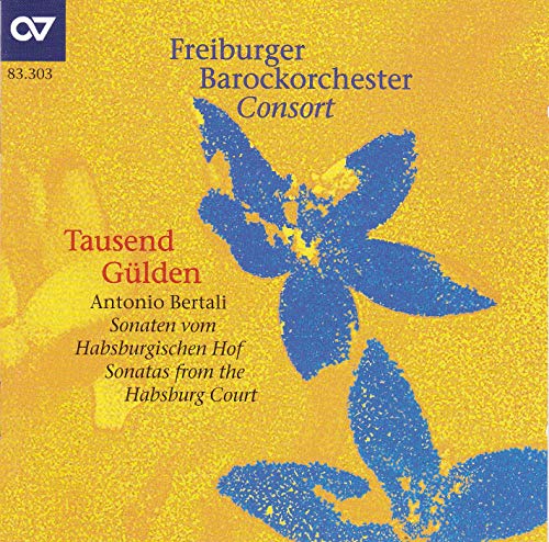 CD cover: yellow background with a blue floral design and text.