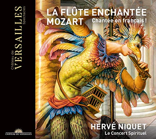 CD cover for Mozart’s *The Magic Flute* featuring a bird-headed figure.