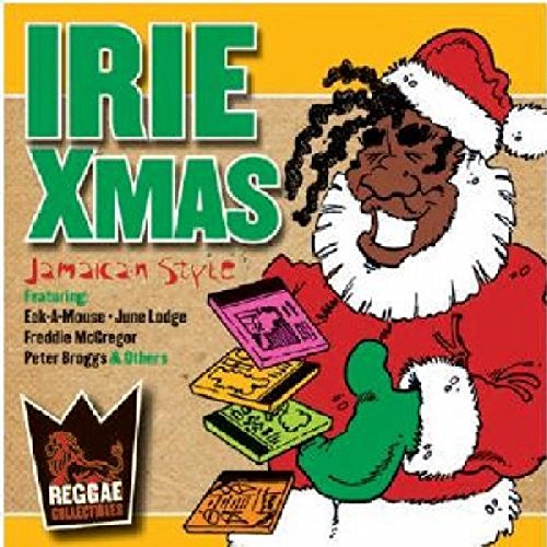 CD cover featuring a cartoon Santa with dreadlocks and the text Irie Xmas.