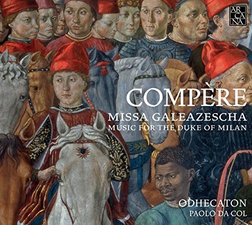 "CD cover featuring a Renaissance painting of men on horseback with text overlay."