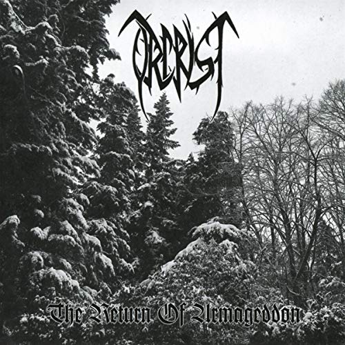 CD cover: snowy forest backdrop with band name "Orcrist" and album title.
