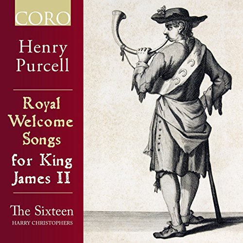 CD cover featuring a man playing a horn, with red and beige design.