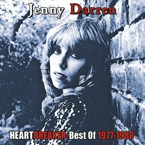 CD cover for Jenny Darren’s “Heartbreaker-Best Of 1977-1980” featuring her portrait.