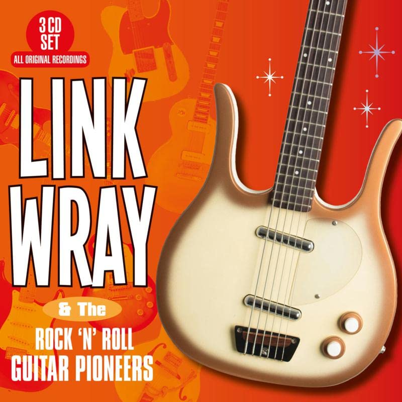 CD cover for Link Wray featuring a vintage electric guitar and text.