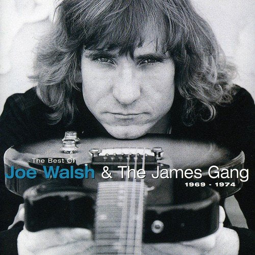 Black and white album cover featuring Joe Walsh with a guitar.