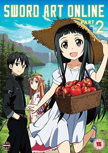 "Anime DVD cover featuring three characters in a forest with a basket of tomatoes."