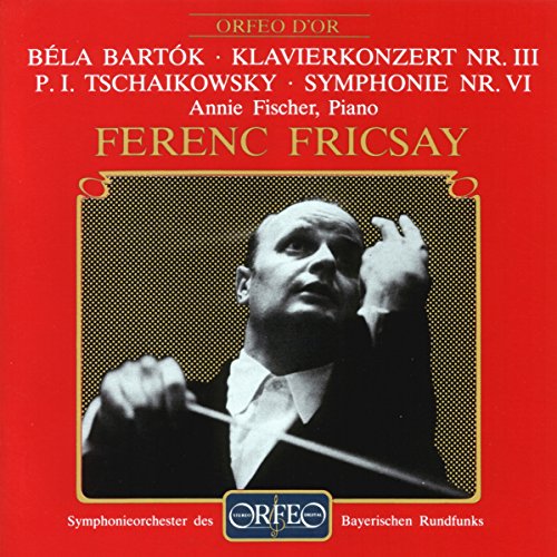 Red CD case featuring conductor Ferenc Fricsay in a black and white portrait.