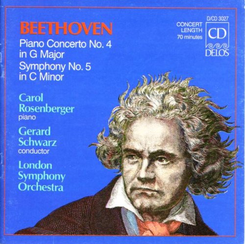 "CD cover with Beethoven portrait on blue background, featuring performer and composer names."