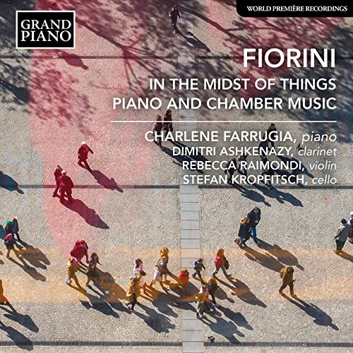 CD cover for "In The Midst Of Things" featuring musicians and abstract figures.