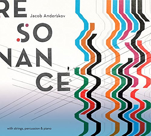 CD cover for "Resonance" by Jacob Anderskov, with colorful wavy lines.
