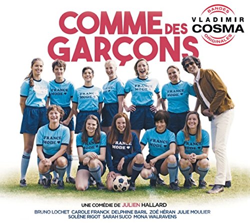 "Album cover featuring a group of women in matching blue soccer jerseys posing together."