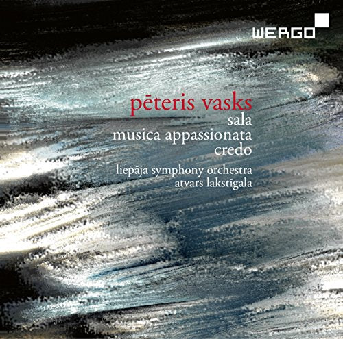 "CD cover with abstract black, white, and blue brushstrokes and white and red text."