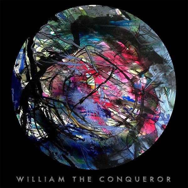 CD cover with abstract colorful paint strokes and band name below.