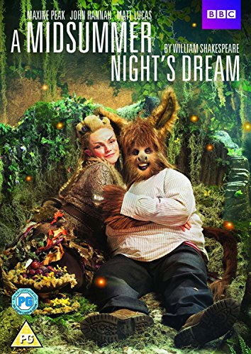 "A Midsummer Night's Dream" DVD cover featuring a man with a donkey's head.