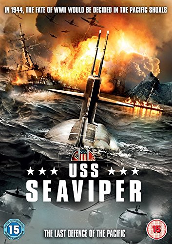 DVD cover for "USS Sea Viper" depicting a submarine and naval battle.