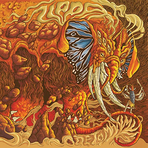 Album cover for Zippo’s “Ode To Maximum” featuring a fantastical orange creature.