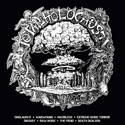 Black and white CD cover with detailed, disturbing illustration of an explosion.