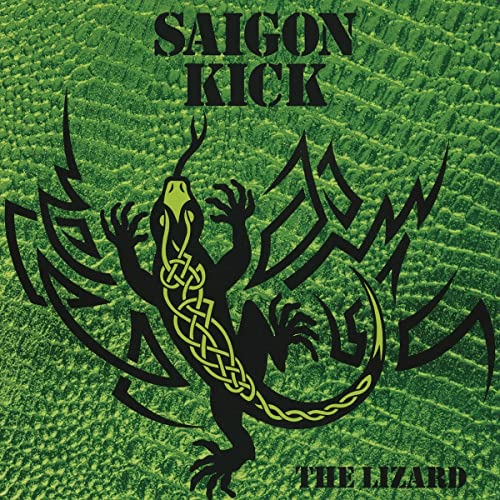 Album cover for Saigon Kick’s “The Lizard” featuring a stylized black lizard.