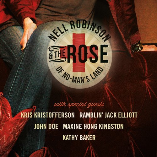 "Album cover with two people sitting, featuring 'Nell Robinson & The Rose of No-Man's Land'."