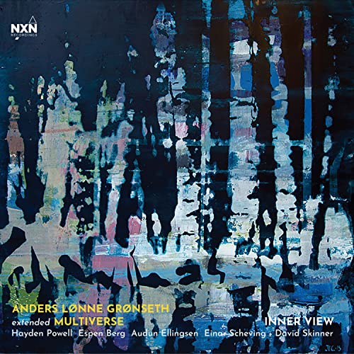 CD cover for Anders Lonne Gronseth’s “Inner View” with abstract blue artwork.